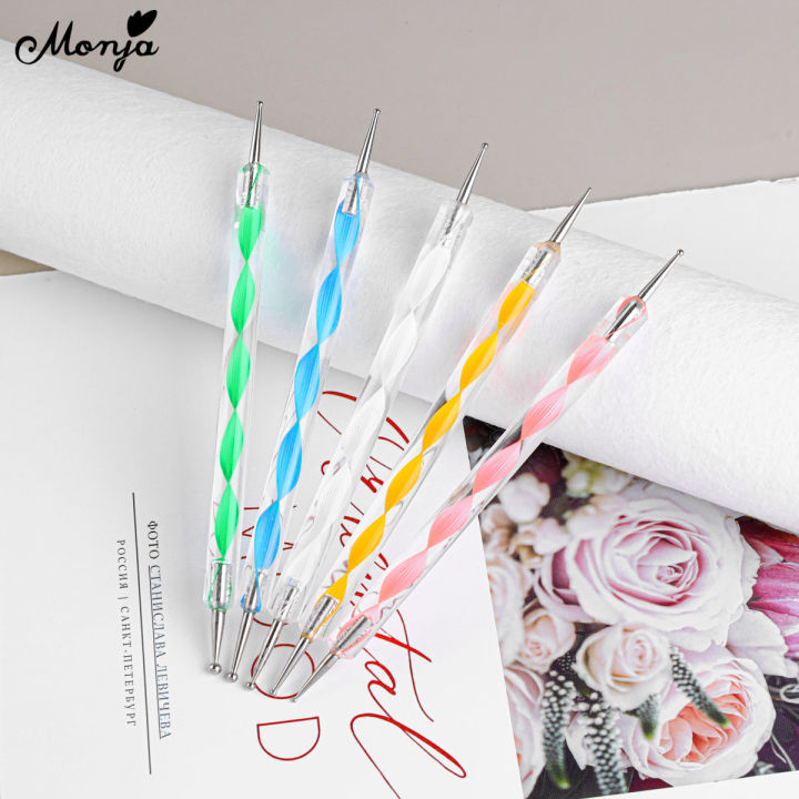 Monja%205Pcs/set%20Nail%20Art%20Dual%20End%20Dotting%20Pen%20Rhinestone%20Gem%20Jewelry%20Beads%20Sequins%20Pick%20Up%20Acrylic%20Gel%20Polish%20Polka%20Dot%20DIY%20Painting%20-%20Image%206