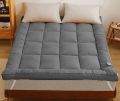 6/7 feet Premium Quality Deluxe Mattress Topper - Grey Color.
