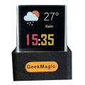 Crystal Cube Photo Display Holographic Desktop Smart Weather Station Digital Clock with GIF Animations Album.