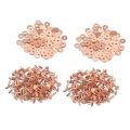 200 Sets Copper Rivets and Burrs Washers Leather Copper Rivet Fastener for Wallets Collars Leather DIY Craft Supplies. 