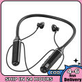 Wireless Bluetooth-compatible Headset LED Digital Display Hanging Neck Stereo Noise Cancelling Sports Earphones Bl-021. 