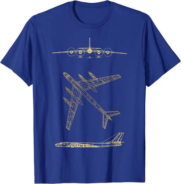 Tu-95%20Russian%20Plane%20Warbird%20Blueprint%20Schematics%20Diagram%20Men%20T-Shirt%20Short%20Sleeve%20Casual%20Cotton%20O-Neck%20Summer%20Shirt%20-%20Image%206