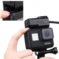 VIJIM GP-3 Microphone Mount for GoPro Hero 7, 6, 5 and Housing for Mic Adapter, Works GoPro Case with Universal Cold Shoe Adapter. 