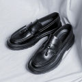 Italian Men's Casual Shoes Fashion Thick Bottom Tassel Formal Shoes for Men Luxury Brand Dress Loafers Moccasins Business Shoes KEEMEEUYZO. 