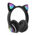 JST-28 Wireless Headphones Cat Ears Bluetooth Earphones Stereo Music Earbuds Bluetooth 5.0 Sports Gaming Headset with Mic.