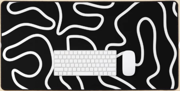 WHITE%20&%20BLACK%20Large%20Gaming%20Mouse%20Pad%2090x40cm%20(35.4x15.7in)%20-%20Non-Slip%20Rubber%20Base%20Desk%20Mat%20&%20Keyboard%20Pad%20for%20Gaming,%20Office%20-%20-%20Image%205