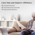 2X Smart Time Lock LCD Display Electronic Timer Switch USB Rechargeable Timer Padlock Travel Electronic Timer-Qing. 