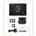 Wavefun xpods 3 ব্লুটুথ ইয়ারফোন hifi aptx হেডফোন ipx7 ওয়্যারলেস হেডফোন টাচ কন্ট্রোল ওয়্যারলেস ইয়ারফোন ব্লুটুথ 5.0-কালো. 