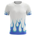 【Versatile】 Flame Burn Vintage T Shirt Summer Men Fashion 3D Print Cool Hip Hop Tops Street Casual Sports Oversized Short Sleeve Pullover. 