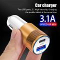 Dual USB Car Charger for iPhone 11 14 Xiaomi Samsung Quick Charge 3.1 Fast Charging Car-Charger Phone Charger Adapter in Car.