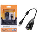 High Quality 5HV2 USB 2.0 Virtual 7.1 Channel Audio External Sound Card. 