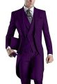 Charcoal Grey Men's Suit Peaked Lapel 3 Pieces 1 Button Groom Tuxedos Wedding Suit For Men Set Custom Made(Jacket+Pants+Vest). 