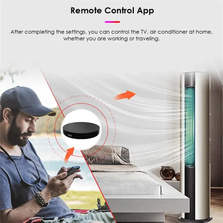1%20PCS%20Smart%20IR%20Remote%20Controller%20WiFi%20Universal%20Smart%20Life%20APP%20Control%20TV%20DVD%20AUD%20AC%20Black%20for%20TUYA%20Google%20Home%20-%20Image%207