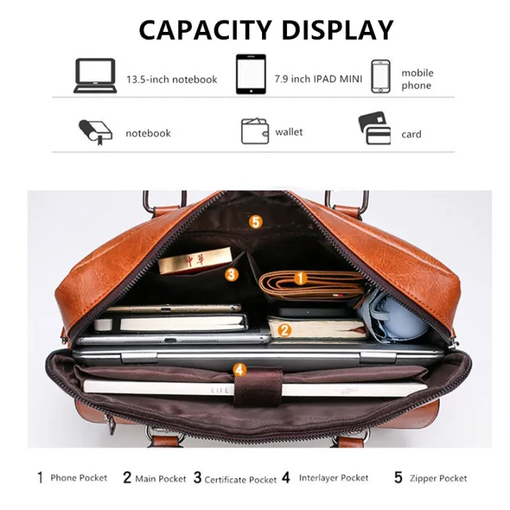 JEEP%20BULUO%20Briefcase%20Bags%20For%20Men%20Business%20Fashion%20Office%20Work%20Handbags%20Famous%20Brand%20New%20Design%20Men's%20Briefcase%2013.5'%20Laptop%20Bag%20-%20Image%205