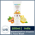 MAMAEARTH Vitamin C Face Wash for Skin Illumination | Gentle & Hydrating Dead Skin Exfoliator with Turmeric | Sulfate & Paraben Free I 100ml I India. 