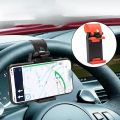 Car Phone Holder Mounted On Steering Wheel Cradle Smart Mobile Phone Clip Mount Holder Car Accessories Interior.
