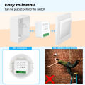 【Fashion】Aubless mini WiFi smart switch supporte 2-way control timer wireless switches smart home automation compatible with Alexa Home.