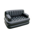 5 in 1 Inflatable Double Air Sofa Bed - Black.