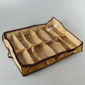 Transparent Shoe Box Protective Household Moisture-Proof Shoe Storage Bag Nonwoven 12 Grid Shoes Organizer for Closet.