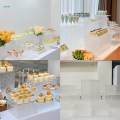 7Pcs Acrylic Display Stand, Food Riser for Buffet Table, Cake Shop Display Stand for Cake Catering ,. 