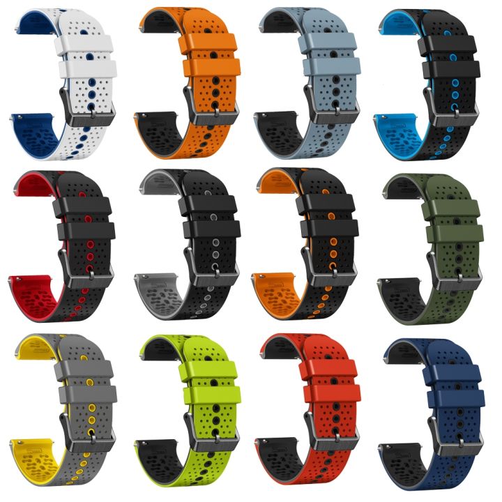 (New)%20For%20Amazfit%20GTR%2047mm%2022mm%20Perforated%20Two-Color%20Silicone%20Watch%20Band%20-%20Image%204