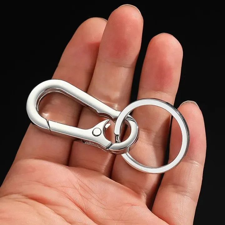 5Pcs%20Gourd%20Buckle%20Keychains%20Climbing%20Hook%20Stainless%20Steel%20Car%20Strong%20Carabiner%20Shape%20Keychain%20Accessories%20Metal%20Key%20Chain%20Ring%20-%20Image%202
