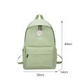 Portable Canvas Backpack Green Girls College School Bag for Teenager Girl Casual Outdoor Camping Travel Shoulder Bag. 