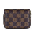 Male Female Leather Card Holder Small Zipper Wallet.