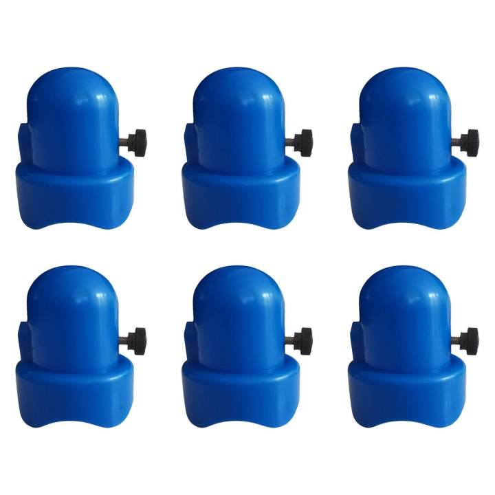 1.5"%20Diameter%20Trampoline%20Enclosure%20Pole%20Caps%20with%20Screw%20Thumb,%20Blue%206%20pcs%20-%20Image%202