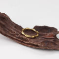 Chris April fashion jewelry 316L stainless steel bamboo joint knuckle rings for men. 