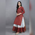 Latest & Glamour Design High Quality Printed With Dollar Work Readymade Skirt & Unstitched Kameez for Woman-13.