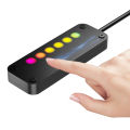 Power Button PC Switch Finger Slide ON/OFF RGB Light Effect PC Power Switch Power SW Cables for Desktop Computer Case. 