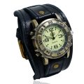 All-Match Fashion Punk Retro Brown Black Belt Strap Genuine Leather Watch Men Bracelet For Women Jewelry Freely Shipping. 