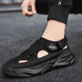Sandals for Men Summer Cave Casual New Baotou Sports Shoes Men's Water Proof Sandals for Male Beach Shoes Platform Sandals 슬리퍼44. 