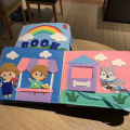 Montessori Toddlers Busy Board 3D Baby Story Cloth Book For Children 2 3 Years Early Learning Education Toys Birthday Gifts SnowWhite. 