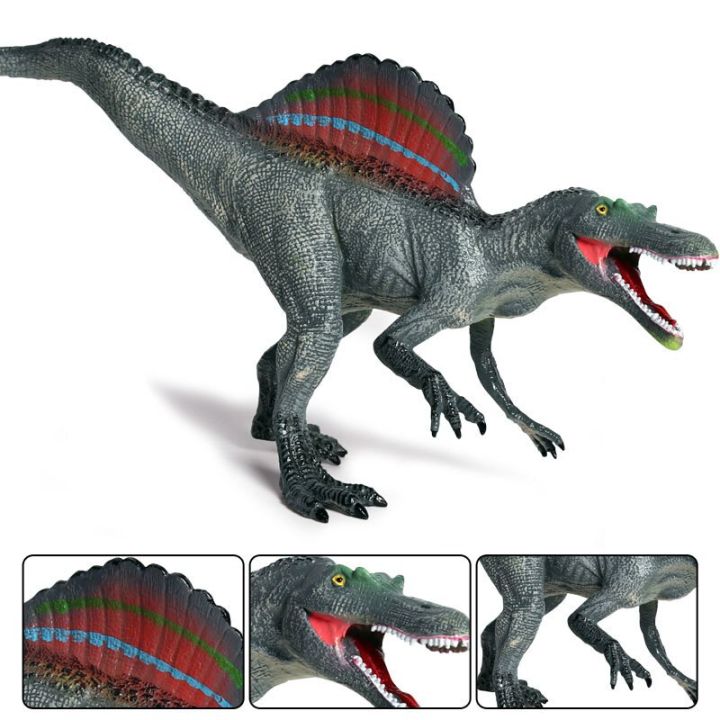 【Sandmdm】 2023 Dinosaur Toy Kids Jurassic High Spinosaurus Solid Simulation Spinosaurus Model