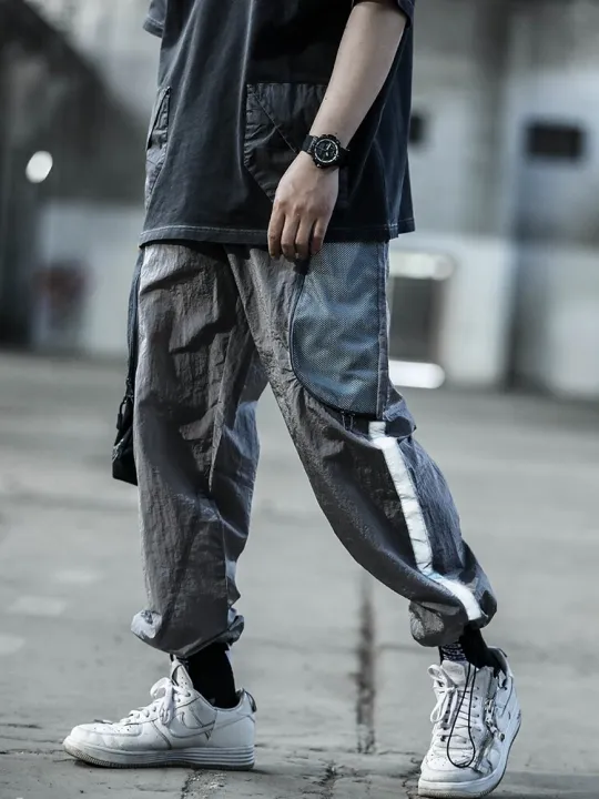 ENSHADOWER%2020SS%20Techwear%20Metal%20Nylon%20Stitching%20Drawstring%20Loose%20Reflective%20Strips%20Pants%20Fashion%20Streetwear%20cyberpunk%20Darkwear%20-%20Image%203