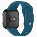 For Fitbit Versa 2 / Fitbit Versa / Fitbit Versa Lite Solid Color Silicone Watch Band, Size:L(White). 