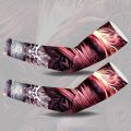 1PCS 2024 New Men Long Warmers Summer Tattoo Sleeves Sun Protection Cover Outdoor Gloves Driving Ice Silk Arm Sleeves Women. 