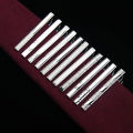 Elegant Men's Business Formal Silver Metal Tie Clip 5cm - Fashion Accessory.