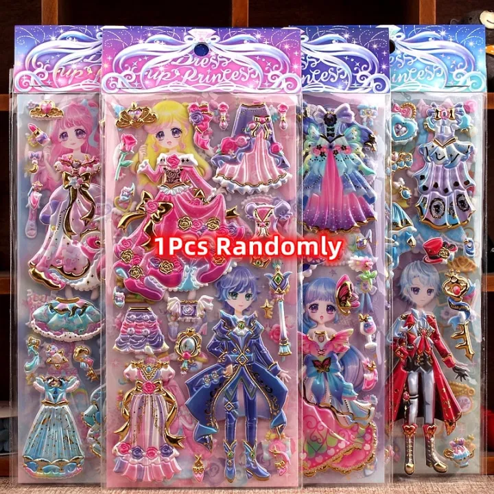 1Pcs%20Kids%20Dress%20Up%20Doll%20Sticker%203D%20Princess%20Kawaii%20Double%20Layer%20Children%20Sticker%20Toy%20for%20Laptop%20Scrapbooking%20Stationery%20Notebook%20-%20Image%207