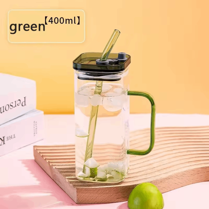 400ml%20Green%20Pookie%20Glass%20Mug%20With%20Lid%20and%20Straw%20Breakfast%20Milk%20Cup%20Microwave%20Safe%20Transparent%20Party%20Beer%20Coffee%20Mug%20Drinkware%20-%20Image%204