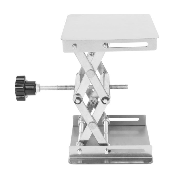 3X Scientific Lab Jack-100 X 100mm Stainless Steel Lab Stand Table Rack ...