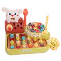 4 IN1 Baby Montessori Toys Pull Carrot Whac-A-Mole Whack-a-mole Toy Toddler Fishing Feeding Animal Theme Knocking Game Luhuai CVC. 