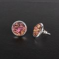Quick sell 10 colors New Fashion Shiny Austrian Crystal Rhinestone Brincos Ear Studs Earrings for Women Girl Female.