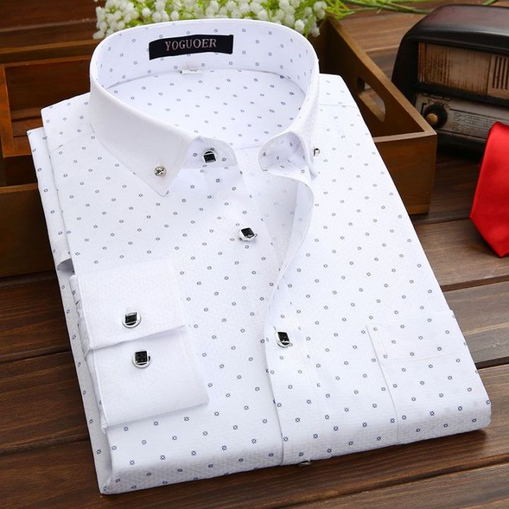 Stylish%20Regular%20Slim%20Fit%20Blank%20Cotton%20Long%20Sleeve%20Formal%20Shirt%20For%20Men%20-%20Image%202