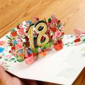 3D Pop Up Card for First 1st 10th 18th 21st 30th 50th Anniversary Birthday Wife Women Greeting Cards. 
