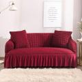 3 seater Turkey Elastic Sofa Cover maroon colour. 