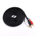 15m/10m RCA Cable 3.5mm Jack to 2 RCA Aux Cable 3.5 mm to 2RCA Adapter Splitter Audio Cable for TV Box Home Theater Speaker Wire.