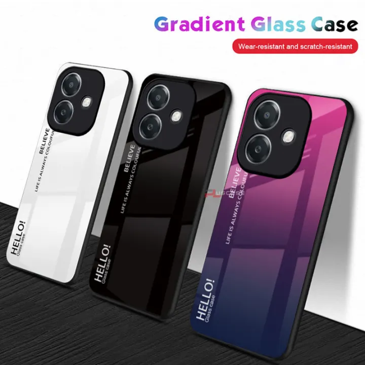 PlusCase%20for%20OPPO%20A3%20A3x%204G%205G%20Case%20Glass%20Hard%20Gradient%20Painted%20Shockproof%20Phone%20Back%20Cover%20-%20Image%206